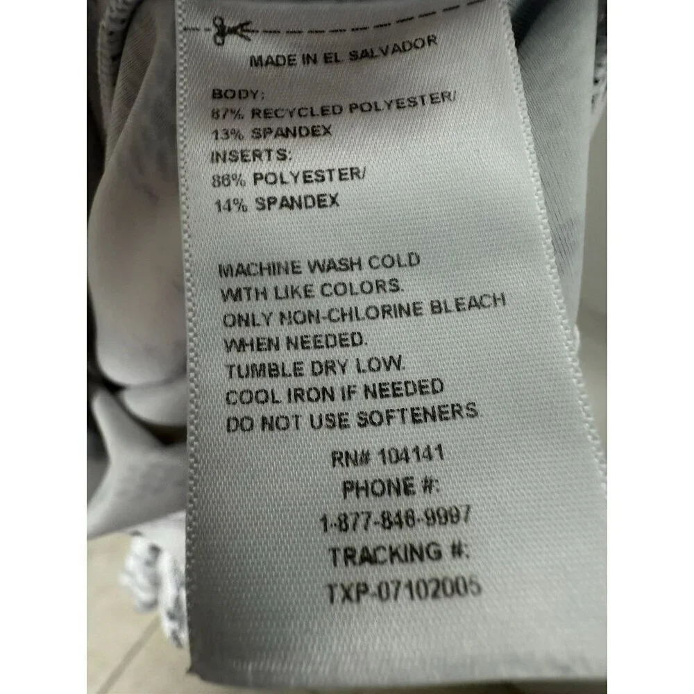 DSG Boys Gray & White Snake Skin Compression LS Shirt Size 2XS (4-5)